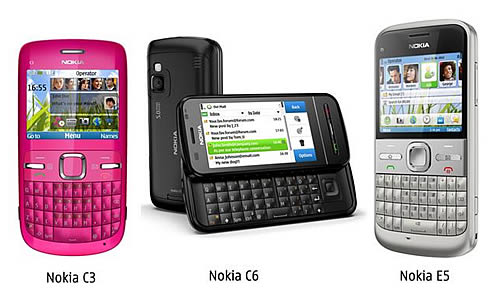  Nokia C3, Nokia C6 และ Nokia E5 ที่สุดแห่งเครือข่ายสังคม