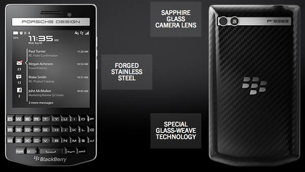 BlackBerry เผยโฉมสมาร์ทโฟนหรู Porsche Design P’9983