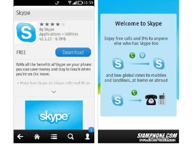 smartphone Skype tracker Alcatel 1