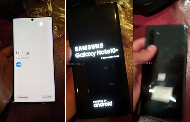 Samsung Galaxy Note 10 Pro จะถูกเรียกว่า Galaxy Note 10+ จากภาพหลุดเครื่องจริงภาพล่าสุด