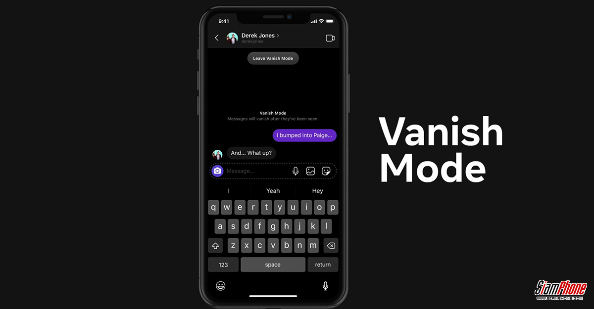 vanish mode messenger
