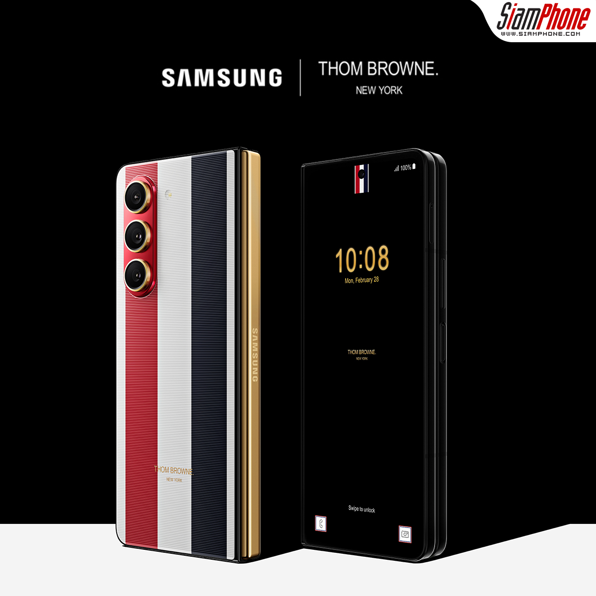 Samsung Galaxy Z Fold5 คอลเลคชันสุดพิเศษ Thom Browne Samsung Galaxy Z Fold5 คอลเลคชันสุดพิเศษ Thom Browne