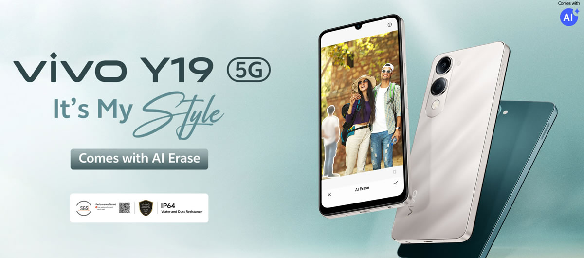 vivo Y19 5G ตัวเครื่องถึกทน กันน้ำ IP64 หน้าจอ 90Hz แบตฯ 5500mAh ลุ้นเข้าไทย